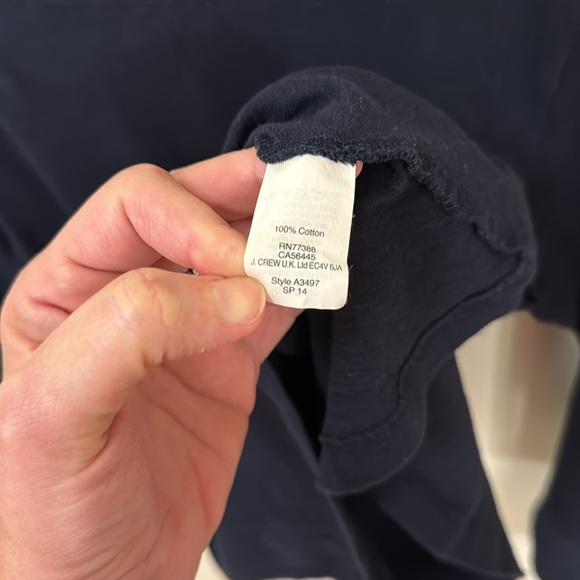 J Crew Painter tee large cotton navy - Picture 4 of 9
